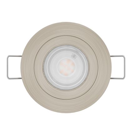Eglo - Foco empotrable LED para baño 1xGU10/4,5W/230V IP44 cromo mate