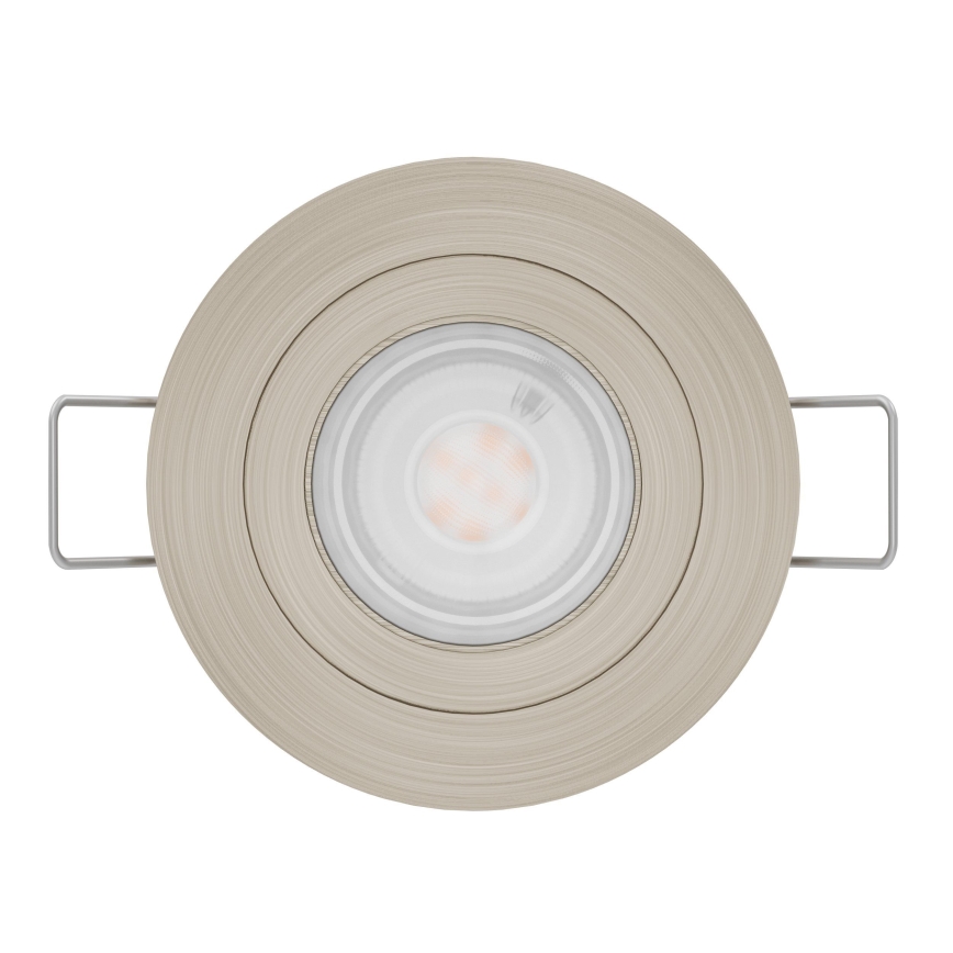Eglo - Foco empotrable LED para baño 1xGU10/4,5W/230V IP44 cromo mate