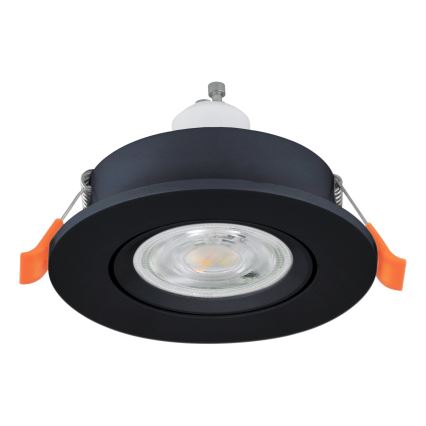 Eglo - Foco empotrado LED tipo spot 1xGU10/4,5W/230V, negro