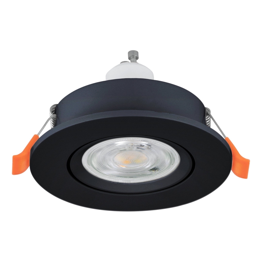 Eglo - Foco empotrado LED tipo spot 1xGU10/4,5W/230V, negro