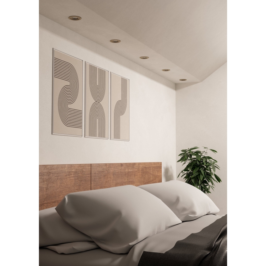 Eglo - Foco empotrado LED 1xGU10/4,5W/230V, cromo mate