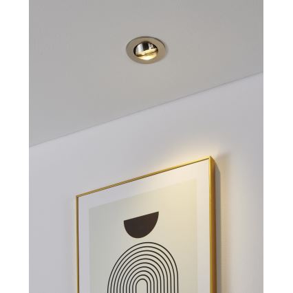 Eglo - Juego de 3 focos empotrados LED, 1xGU10/4,5W/230V, cromo mate