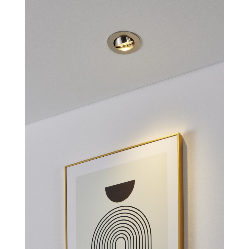Eglo - Juego de 3 focos empotrados LED, 1xGU10/4,5W/230V, cromo mate