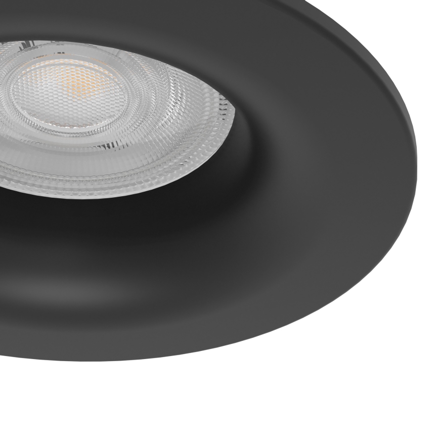 Eglo - Luminaria empotrada LED para baño LED/4,9W/230V 2700/4000/6500K Ø 8,8 cm IP65 negra