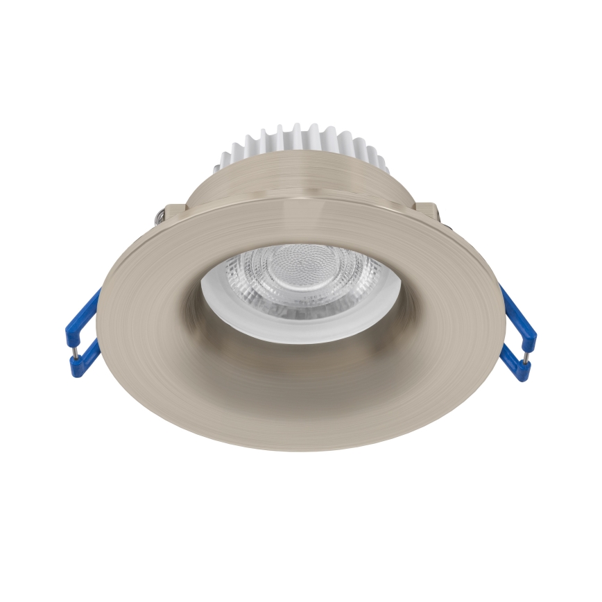 Eglo - Luminaria empotrada LED para baño, 4,9 W, 230 V, 2700/4000/6500 K, Ø 8,8 cm, IP65, cromo mate
