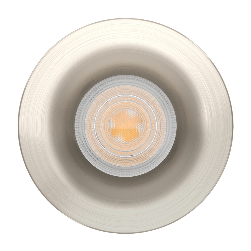 Eglo - Luminaria empotrada LED para baño, 4,9 W, 230 V, 2700/4000/6500 K, Ø 8,8 cm, IP65, cromo mate