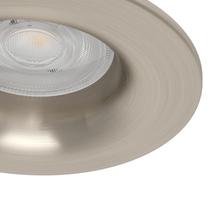 Eglo - Luminaria empotrada LED para baño, 4,9 W, 230 V, 2700/4000/6500 K, Ø 8,8 cm, IP65, cromo mate