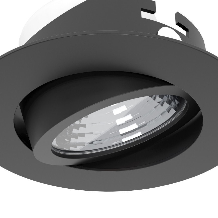 Eglo - Juego de 3 focos empotrables LED regulables LED/6,4W/230V Ø 8,8 cm negro