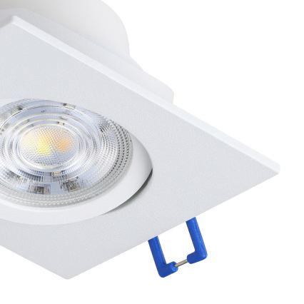 Eglo - Juego de 3 downlights empotrables LED regulables LED/4,8W/230V 8,8x8,8 cm blanco