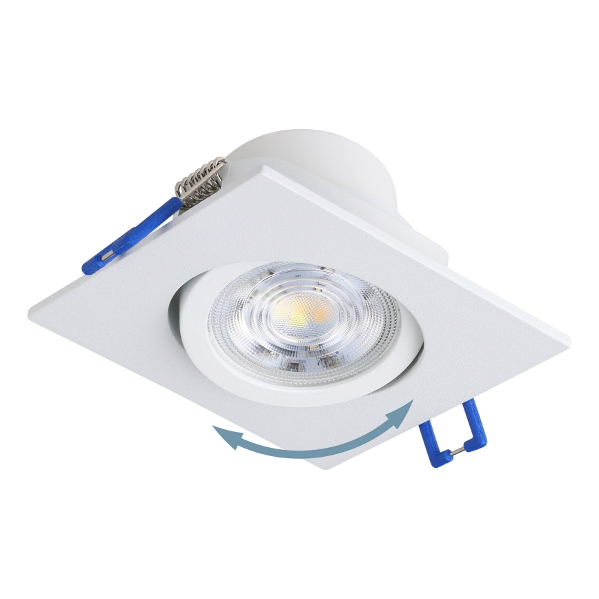 Eglo - Juego de 3 downlights empotrables LED regulables LED/4,8W/230V 8,8x8,8 cm blanco