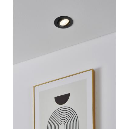 Eglo - Juego de 3 luminarias empotrables LED RGBW regulables LED/4,7W/230V 2700-6500K negro