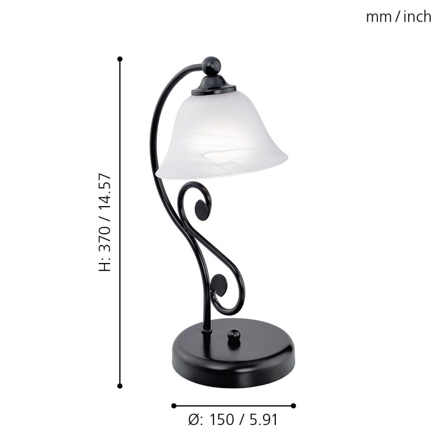 Eglo - Lámpara de mesa E14/40W/230V