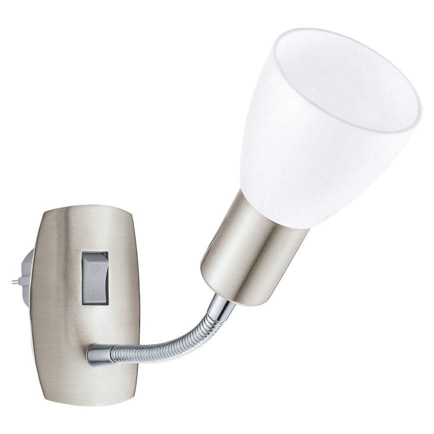 Eglo - Lámpara de pared enchufable 1xE14/25W