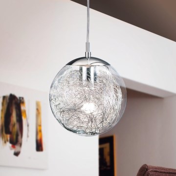 Eglo 93073 - Lámpara colgante con cable LUBERIO 1xE27/60W/230V Ø 25 cm