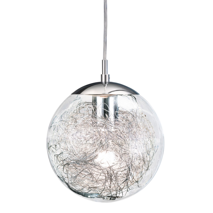 Eglo 93073 - Lámpara colgante con cable LUBERIO 1xE27/60W/230V Ø 25 cm
