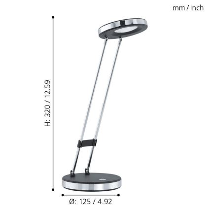 Eglo - Lámpara LED de mesa LED/3W/230V