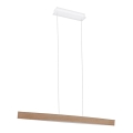 Eglo 93342 - Lámpara colgante LED FORNES LED/24W/230V roble