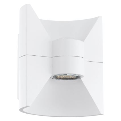Eglo 93367 - Aplique LED de pared para exterior REDONDO Blanco 2xLED-SMD/2,5W/230V IP44