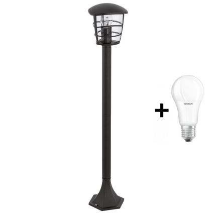 Eglo - Lámpara exterior LED 1xE27/8,5W/230V IP44 negra