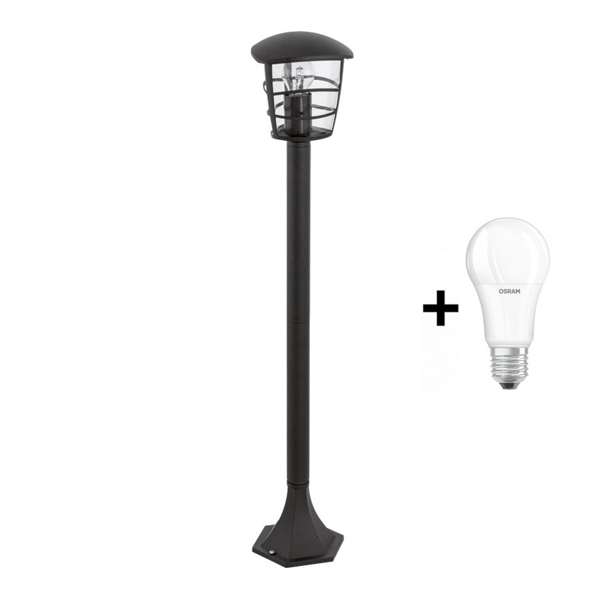 Eglo - Lámpara exterior LED 1xE27/8,5W/230V IP44 negra