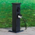 EGLO 93426 - Columna de exterior para jardín con enchufes SCHUKO IP44