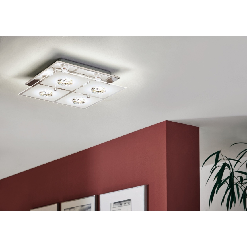 Eglo 93783 - Plafón LED RONCATO 4xGU10/3W/230V