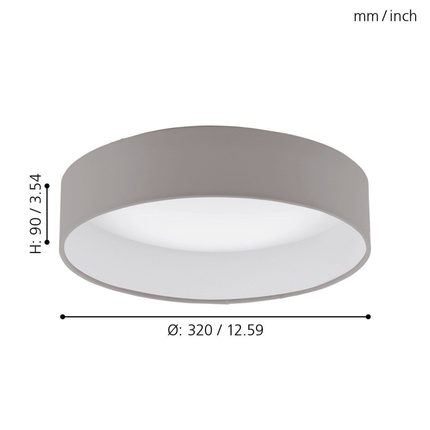 Eglo - Plafón LED LED/12W/230V