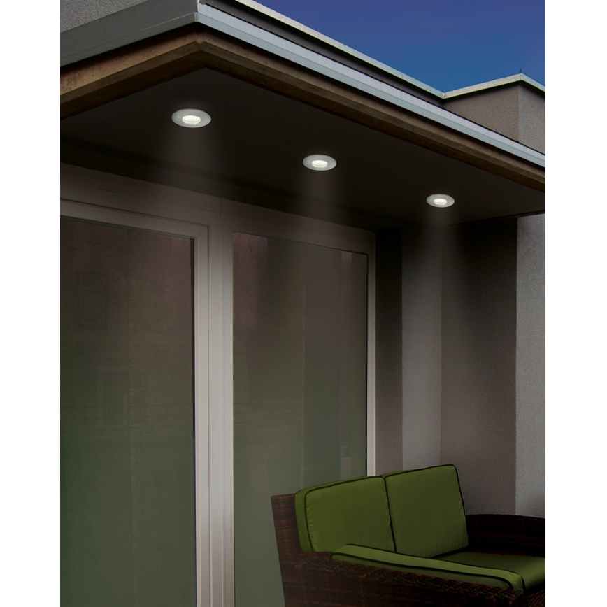 Eglo 94092 - Luminaria empotrada de techo LED para baño MARGO 1xGU10/5W/230V IP65