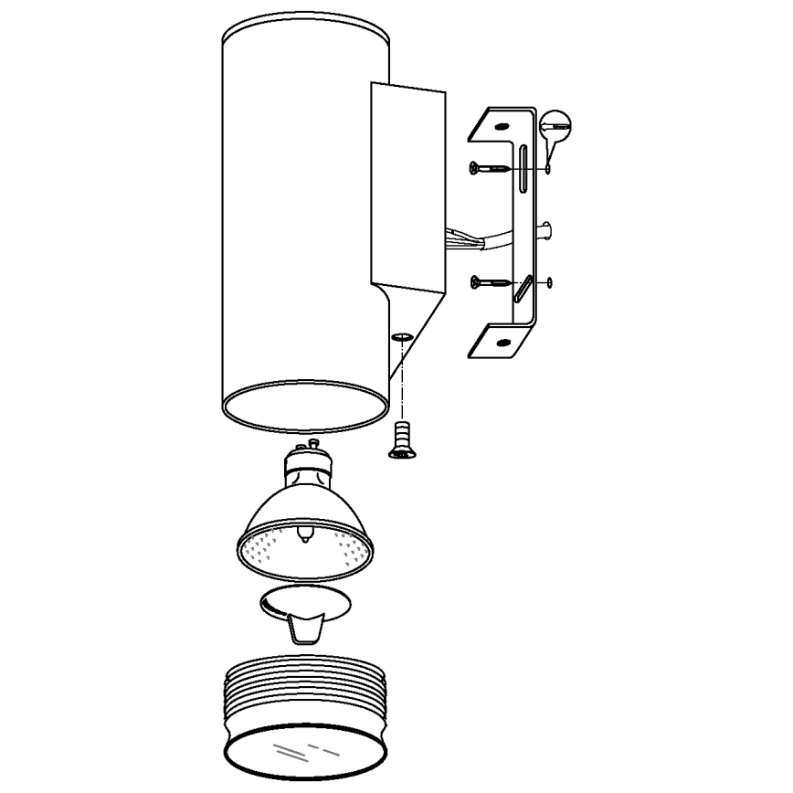 Eglo - Iluminación LED exterior 2xGU10/3W/230V IP44