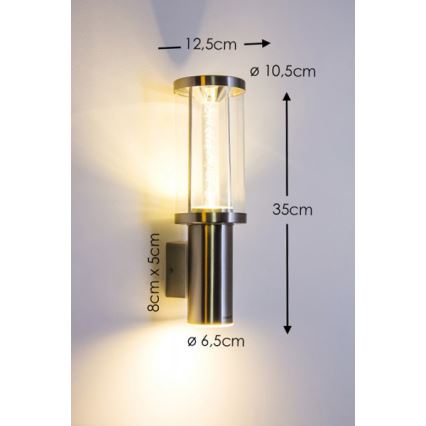 Eglo - Iluminación LED exterior 1xGU10/3W + LED/3,7W IP44