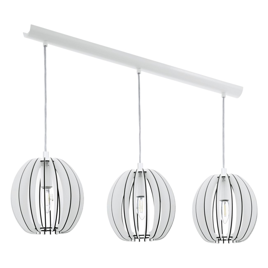 Eglo 94444 - Lámpara colgante COSSANO 3xE14/40W/230V