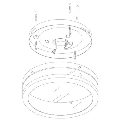 Eglo - Luminaria de baño LED/11W/230V IP44