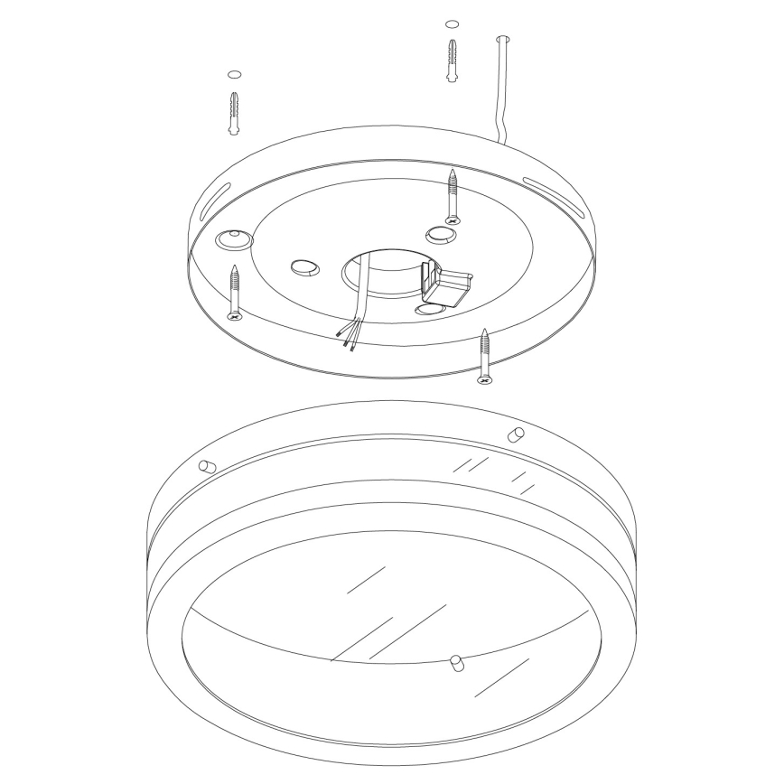 Eglo - Luminaria de baño LED/11W/230V IP44