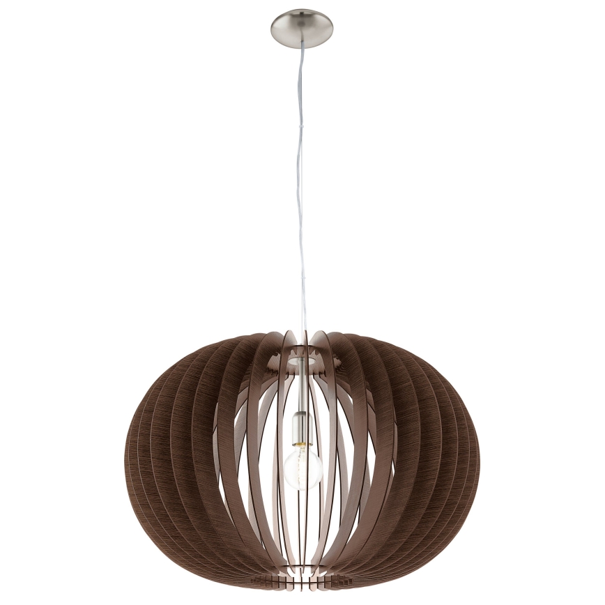 Eglo 95026 - Lámpara colgante STELLATO con cable, 1xE27/60W/230V, diámetro 70 cm, marrón