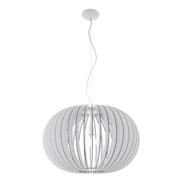 Eglo 95034 - Lámpara colgante con cable STELLATO 1xE27/60W/230V Ø 70 cm blanca