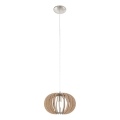 Eglo 95038 - Lámpara colgante con cable STELLATO 1xE27/60W/230V Ø 30 cm beige
