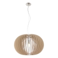 Eglo 95042 - Lámpara colgante con cable STELLATO 1xE27/60W/230V, Ø 70 cm, beige