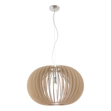 Eglo 95042 - Lámpara colgante con cable STELLATO 1xE27/60W/230V, Ø 70 cm, beige