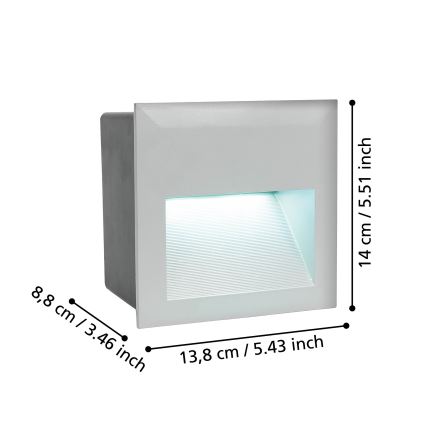 Eglo - LED Luminaria orientativa para exterior LED/3,7W/230V IP65