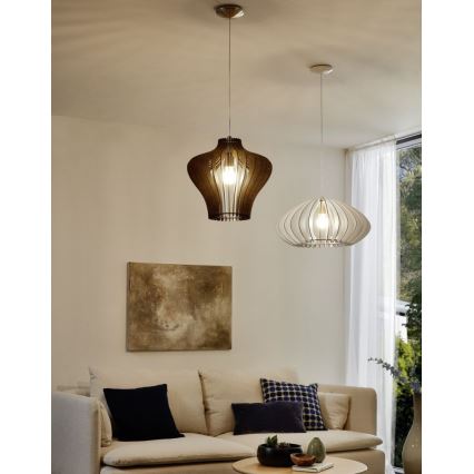 Eglo 95254 - Lámpara colgante COSSANO 2 1xE27/60W/230V