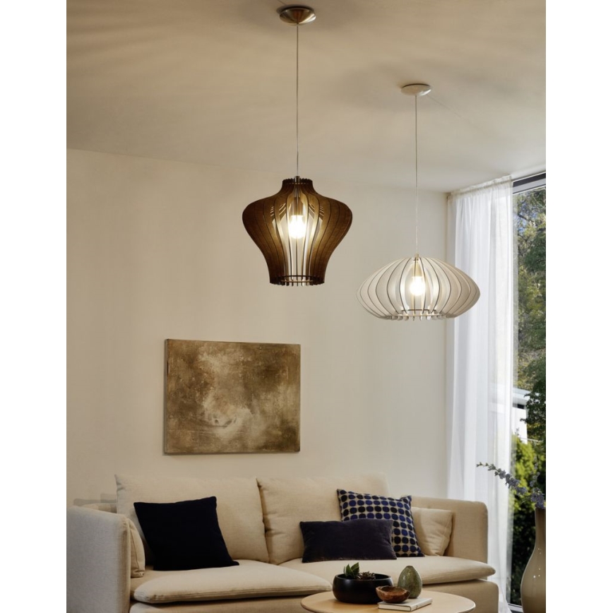 Eglo 95254 - Lámpara colgante COSSANO 2 1xE27/60W/230V