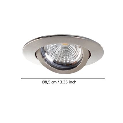 Eglo - Juego de 3 focos empotrables LED TEDO 1xGU10-LED/5W/230V