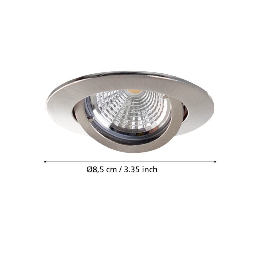 Eglo - Juego de 3 focos empotrables LED TEDO 1xGU10-LED/5W/230V