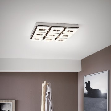 Eglo 95658 - Lámpara de techo de cristal FRADELO 9xLED/4W/230V