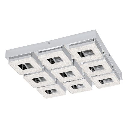 Eglo 95658 - Lámpara de techo de cristal FRADELO 9xLED/4W/230V