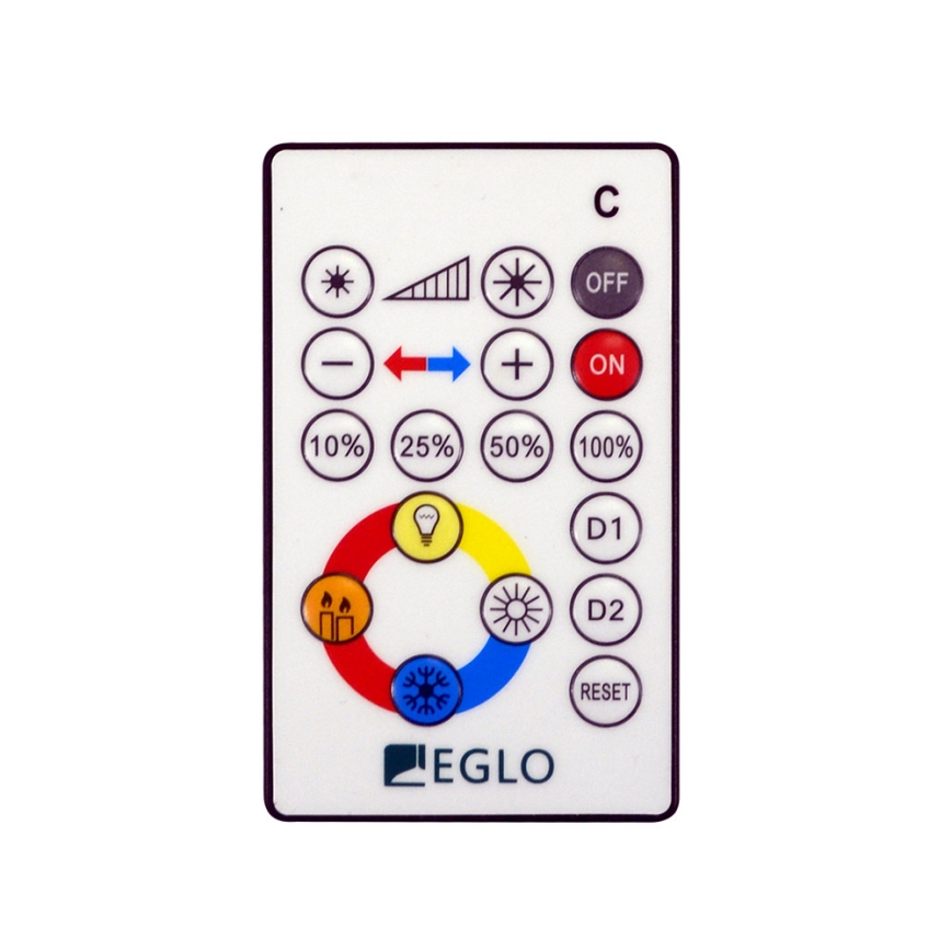 Eglo 95971 - Luminaria de techo LED regulable VOLTAGO 2 LED/14W/230V + mando a distancia