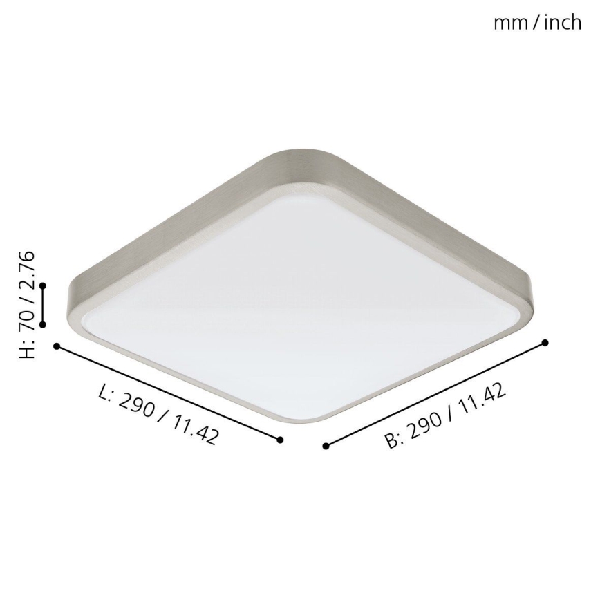 Eglo 96231 - Plafón LED para baño MANILVA LED/16W/230V IP44