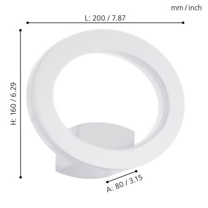 Eglo 96274 - Aplique de pared exterior LED EMOLLIO LED/10W/230V IP44