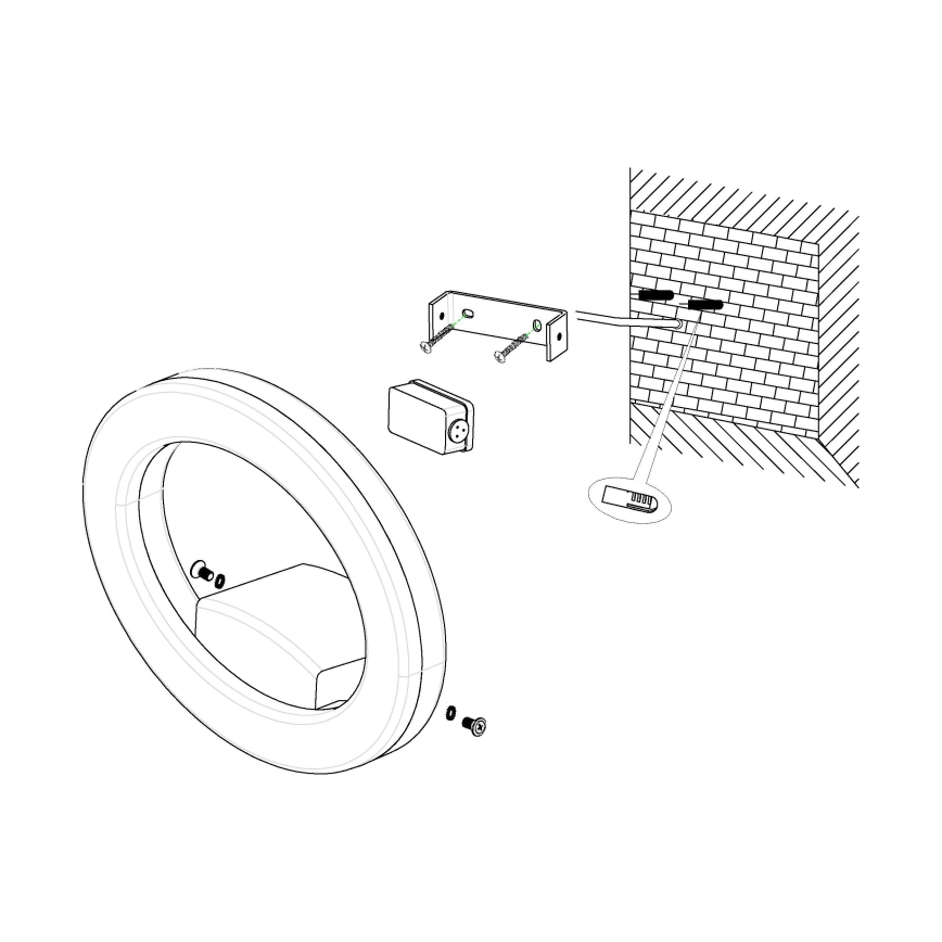 Eglo 96274 - Aplique de pared exterior LED EMOLLIO LED/10W/230V IP44