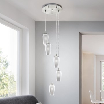 Eglo 96345 - Lámpara colgante LED FARSALA suspendida por cable 5xG9/2,5W/230V